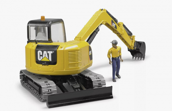 Bruder 02466 Мини экскаватор Cat с рабочим