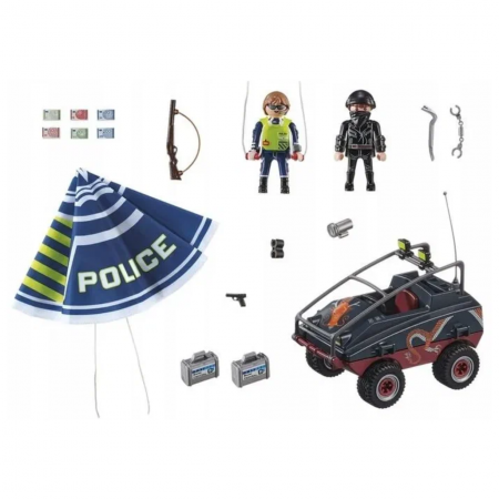 Конструктор "Police Parachute with Amphibious Vehicle"