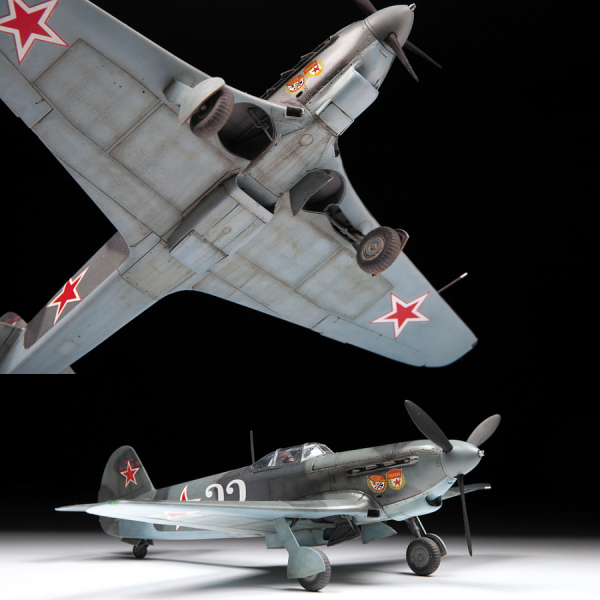 Сборная модель Советского истребителя "Як-9Д"