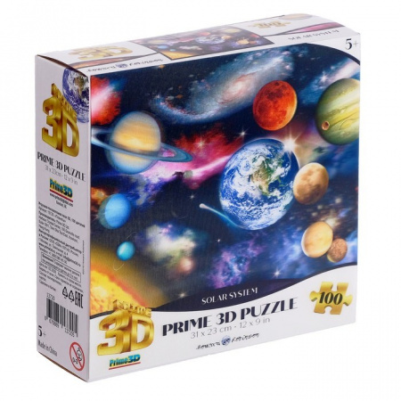Пазл Prime 3D 100 арт.13720 Планеты  5+