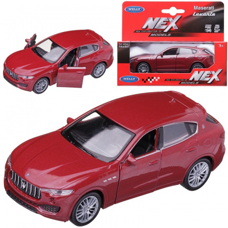Welly Машинка Maserati Levante 43739W-C малиновый металлик