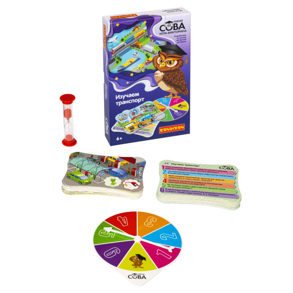 BONDIBON Игра-викторина Умная Сова Изучаем транспорт