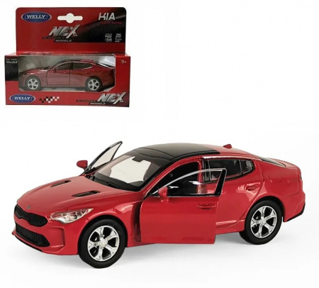 Welly Машинка KIA Stinger металл 43759W-R красный