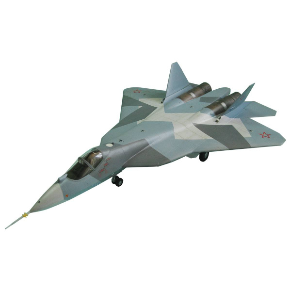 Сборная модель Самолет Су-50 (Т-50) с подарочным набором