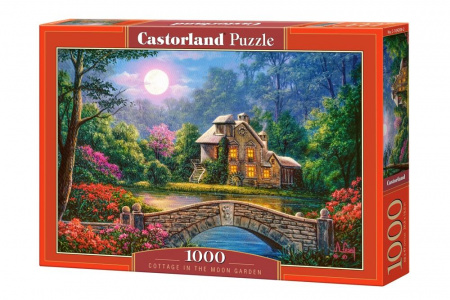 Castorland Пазл 1000 Коттедж в лунном саду