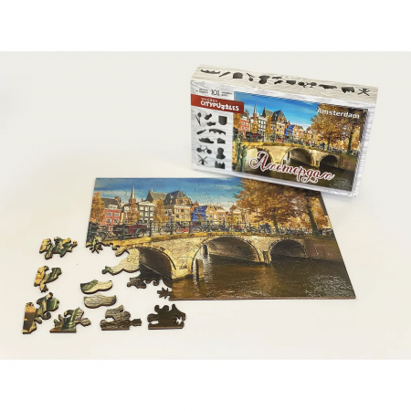 Фигурные деревянные пазлы "Citypuzzles: Амстердам"