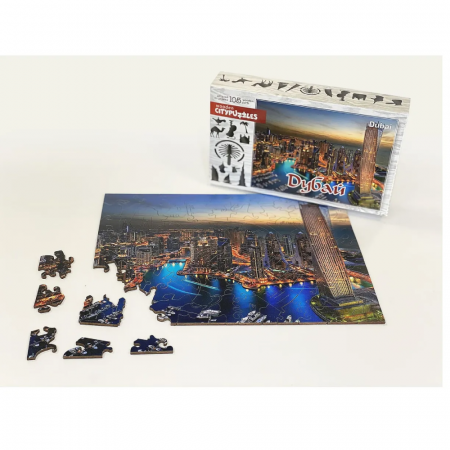 Фигурные деревянные пазлы "Citypuzzles: Дубай"