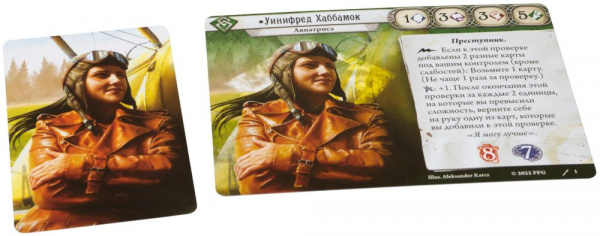 Настольная игра Ужас Аркхэма Колода сыщика Уинифред Хаббамок