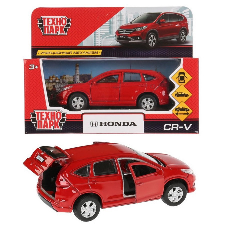 Машина металлическая Honda CR-V красная инерционная