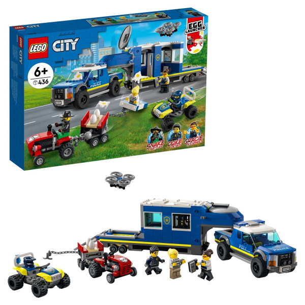 Конструктор LEGO Полицейский мобильный командный трейлер