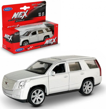 Welly Машинка Cadillac Escalade 2017 43751W-S серебристый