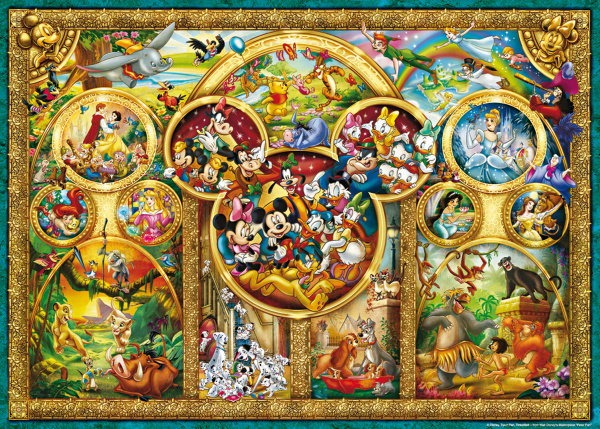 Пазлы. 1000 Самые красивые темы Disney