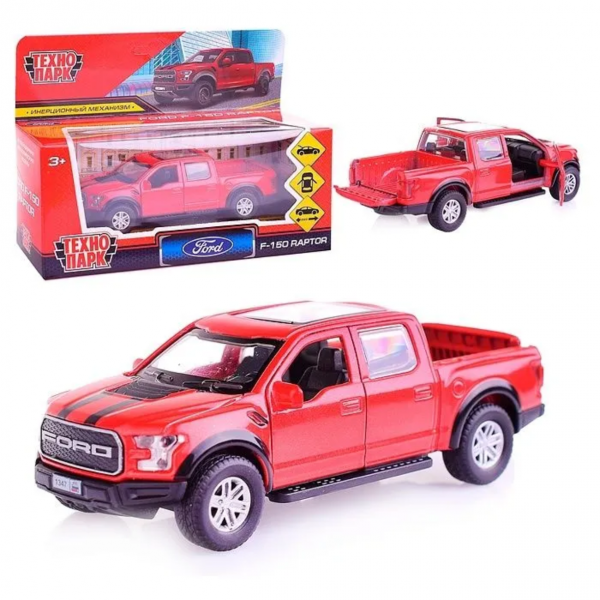Машина "Ford F150 Raptor" красная инерционная
