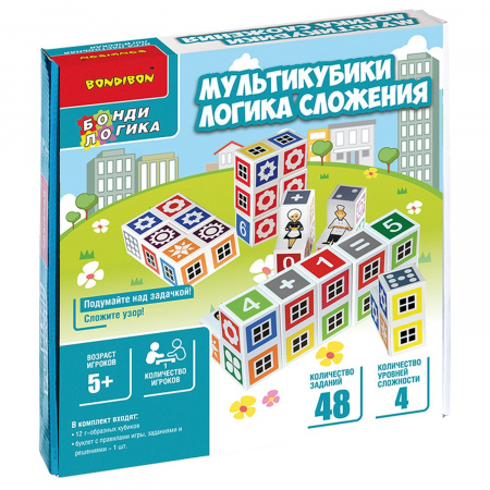 Настольная игра Мультикубики Логика сложения