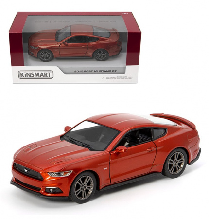 Kinsmart Модель Ford Mustang GT 2015 1:38 (терракотовая)
