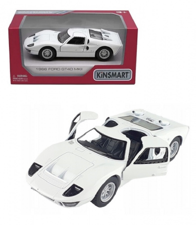 Kinsmart Модель Ford GT40 MKII 1966 1:36 (белая) инерц