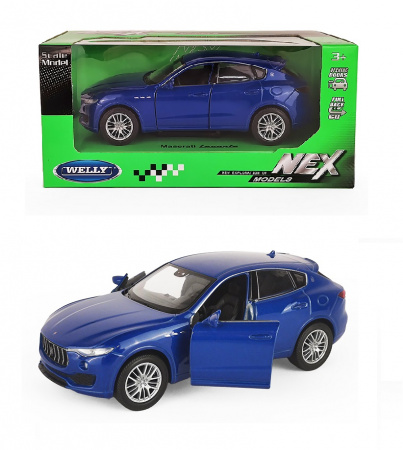 Welly Машинка 1:32 Maserati Levante пруж мех, синий