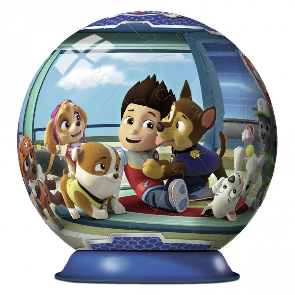 3D пазл, шар "Щенячий патруль" 72 элемента
