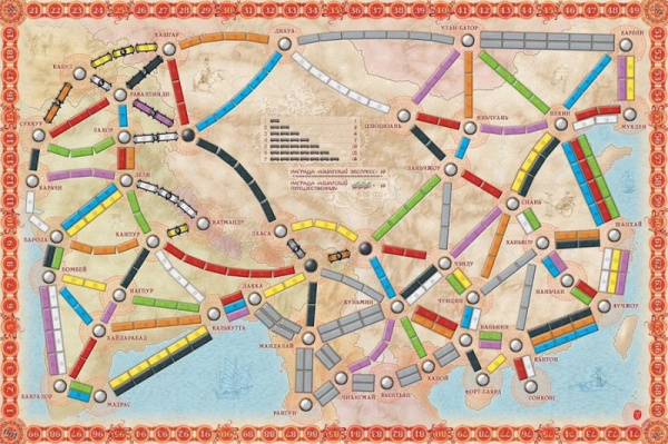 Настольная игра Ticket to Ride: Азия