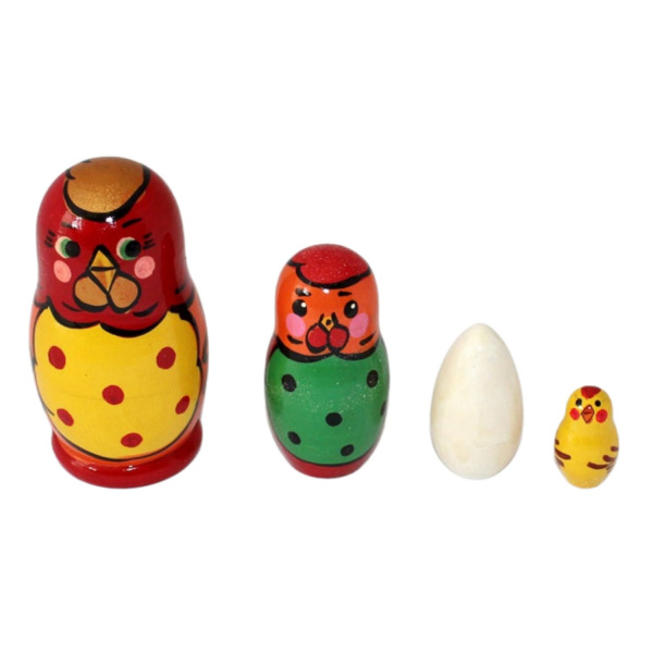 Матрешка Нескучные игры Петушок 4 персонажа