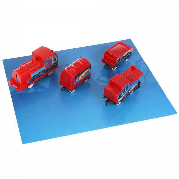 Железная дорога Играем Вместе,  Hot Wheels мультяшная, длина пути 126 см