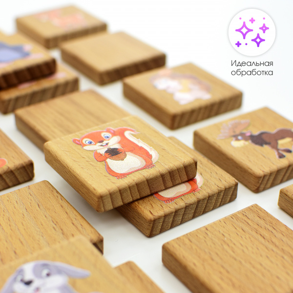 Настольная игра Мемори Лесные животные