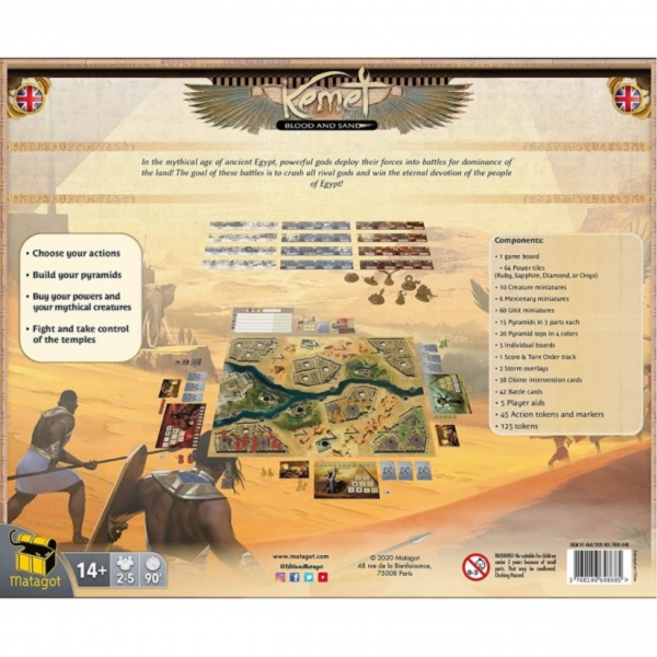Настольная игра "Kemet: Blood & Sand"