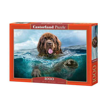 Пазлы. 1000 "Пес в воде"