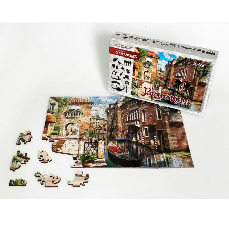 Фигурные деревянные пазлы "Citypuzzles: Венеция"