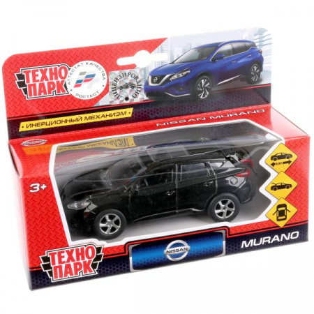 Модель Nissan Murano 12см, черн открыв.двери, инерц.