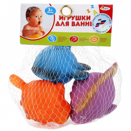 Игрушки для ванной Играем вместе ''3 рыбки в сетке''
