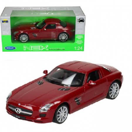 Welly Машинка 1:24 Mercedes-Benz SLS AMG красный