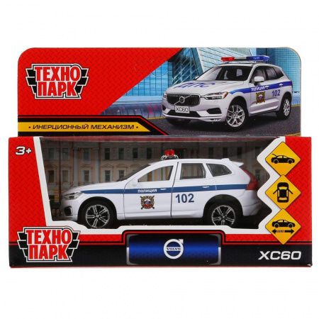 Машина металлическая Volvo XC60 R-desing Полиция инерционная