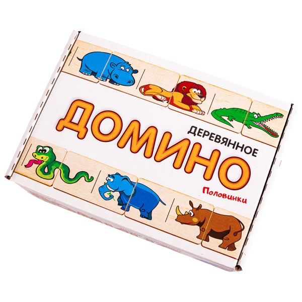 Анданте Домино-пазл Половинки Дикие животные