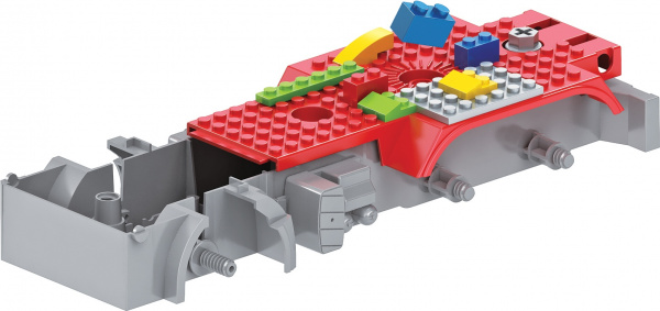 Funky toys Пожарная машина-конструктор 1:12 фрикционная, свет, звук, вода, 35 см