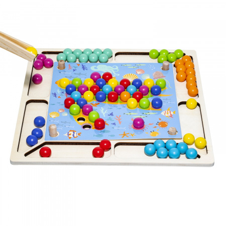 Развивающая игра из дерева Мозаика цвета