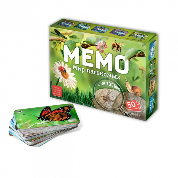 Настольная игра "Мемо. Мир насекомых и не только"