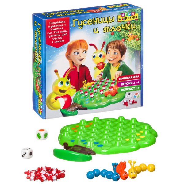 Игра фортуны Настольная семейная игра Гусеницы и яблочки