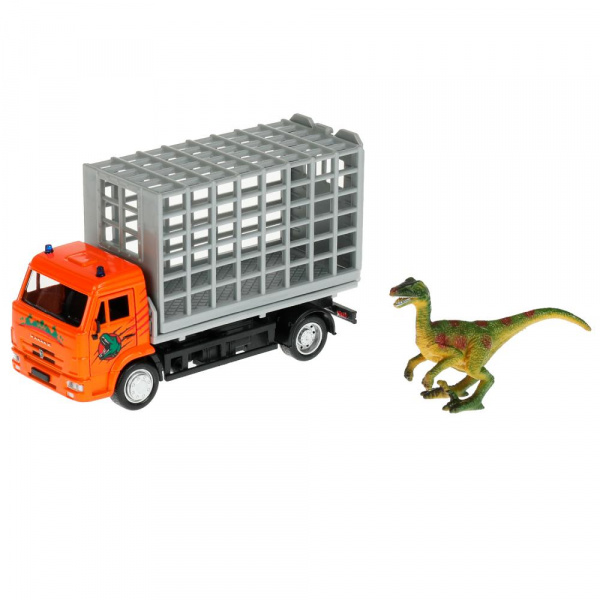 Машина Kamaz с динозавром