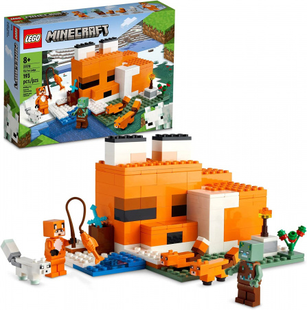 LEGO. Конструктор 21178 Minecraft Fox Lodge (Лисья хижина)