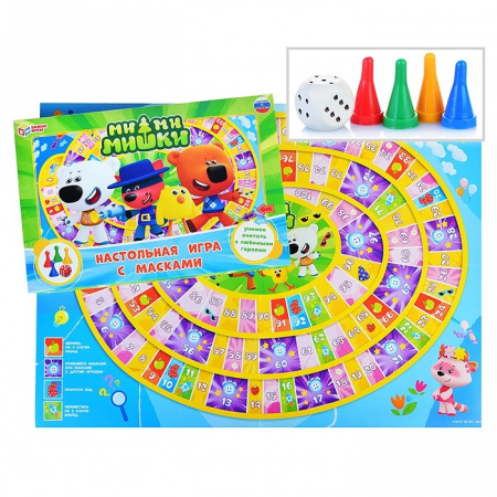 Умные игры Настольная игра-ходилка с масками МиМиМишки