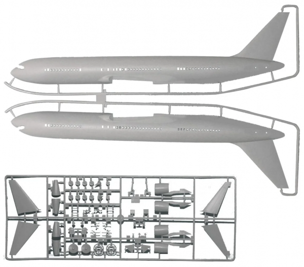 Сборная модель "Самолет Боинг 767-300"