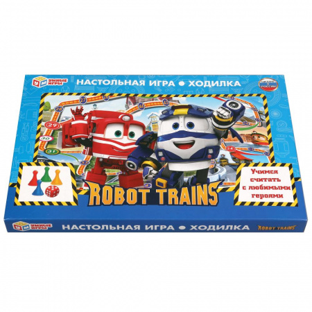 Умные игры. Настольная игра-ходилка Робот Трейнс /20