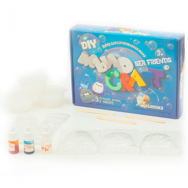 Висма Юный химик Набор для опытов и экспериментов Мыло Craft Sea friends Акватика