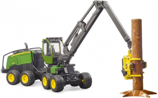 Харвестер с бревном John Deere 1270G