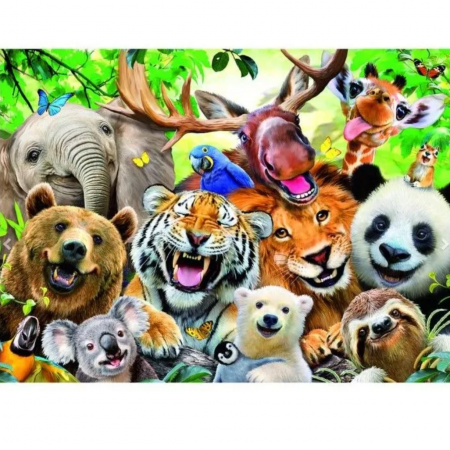 Пазл Ravensburger XXL "Селфи из джунглей " 300 элементов