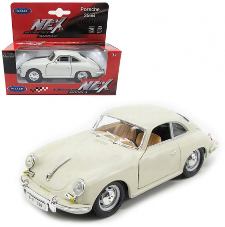 Welly Машинка Porsche 356B 43803W-C кремовый